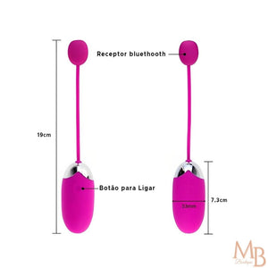 Vibrador Bluetooth Feminino ponto G com controle por celular à distância com 12 modos de vibração