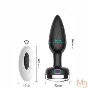 Plug Anal com 7 modos de vibração, controle remoto e à prova dágua