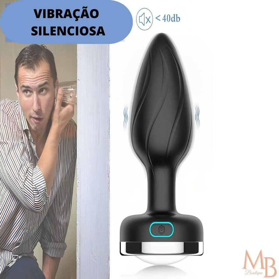 Plug Anal com 7 modos de vibração, controle remoto e à prova dágua