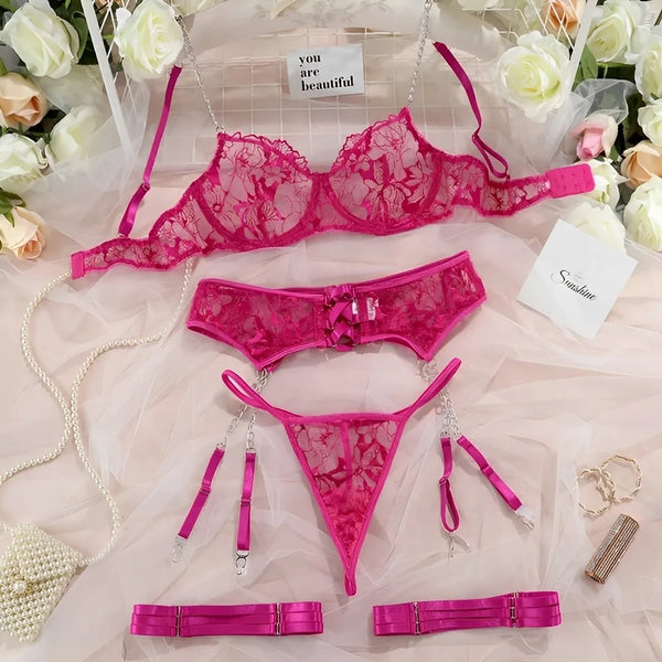 Lingerie com calcinha fio dental