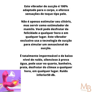 Suck 3 em 1 - Vibrador para Ponto G, ânus e clitóris com controle Remoto a Distância