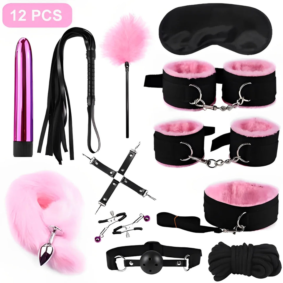 Kit BDSM com 12 peças