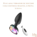 Plug Anal com 7 modos de vibração, controle remoto e à prova dágua