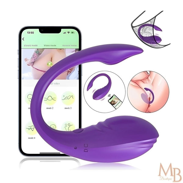 Vibrador ponto G com controle por APP (celular) com 9 níveis de vibração