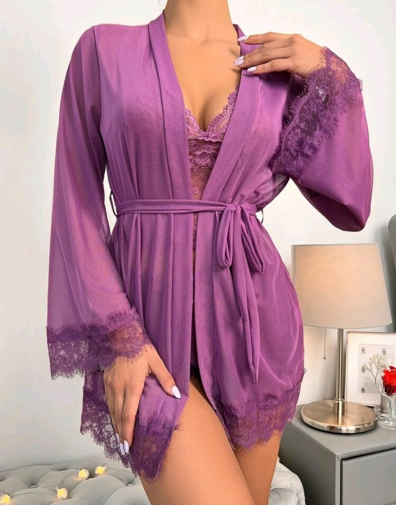 Conjunto Confortável de Tule com 3 peças