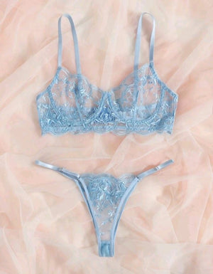 Lingerie Transparente com regulagem na calcinha