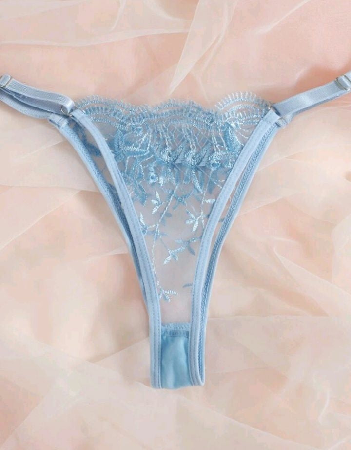 Lingerie Transparente com regulagem na calcinha