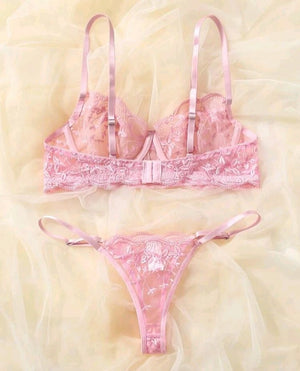 Lingerie Transparente com regulagem na calcinha