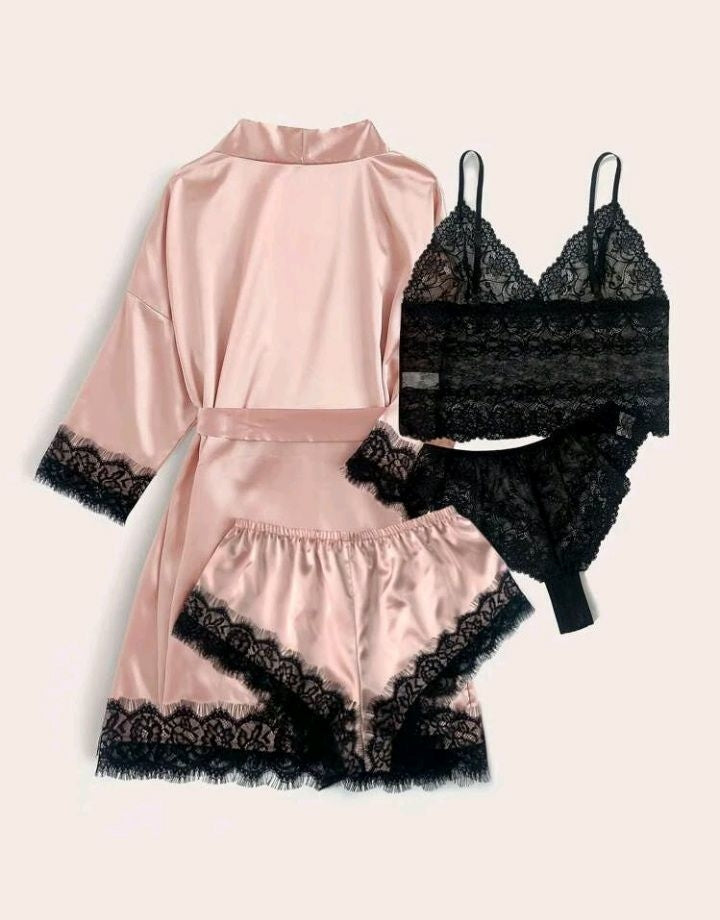 Conjunto de lingerie sem bojo